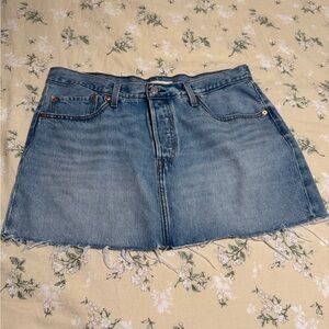 Levi's Blue Denim Mini Skirt
